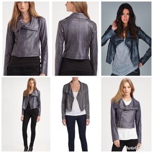 Saks Fifth Avenue Jackets Coats Georgie Suede Moto Jacket Size